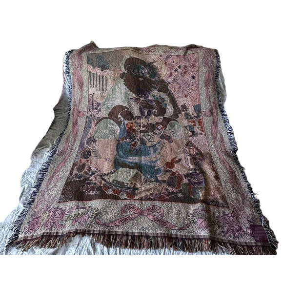 American Vintage Christmas Santa Toys Tapestry Blanket - Picture 9 of 10